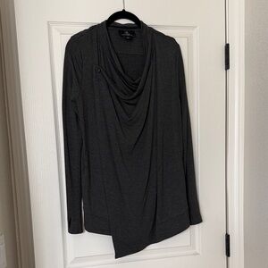 MPG Charcoal Heather Long Sleeve Top